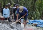 Ayunan Cangkul Rido Percepat Pembangunan Jalan TMMD di Dusun Kunir