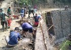 Semangat Gotong Royong Pacu Pembangunan Talud TMMD Capai 50 Persen