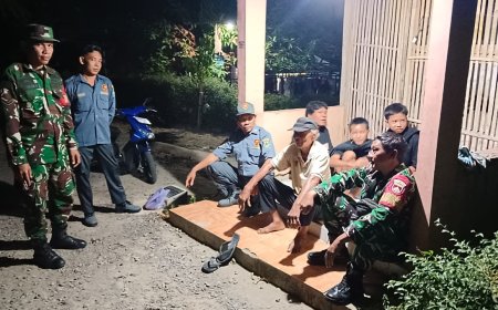 Koramil 09 Susukan Intensifkan Patroli Malam Bersama Warga Wujud Nyata Sinergi Jaga Kamtibmas