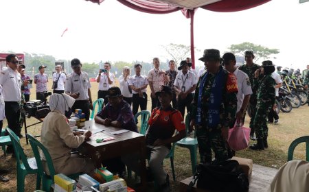 Sentuhan Kepedulian di TMMD Reguler ke-129 Wakil Bupati dan Dandim Tinjau Pelayanan Kesehatan Gratis di Gumelem Kulon