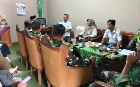 Matangkan Persiapan Kunjungan Tim Wasev TMMD Kasdim 0704/Banjarnegara Gelar Rapat Bersama Forkopimcam Susukan