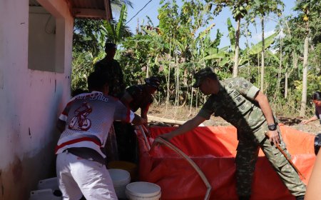 Kodim 0704 Banjarnegara Salurkan Air Bersih untuk Warga Terdampak Kekeringan di Desa Serang