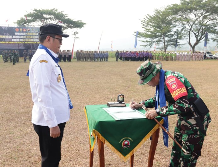 Dandim 0704 Banjarnegara Pimpin Sinergi TMMD Bangun Negeri dari Desa