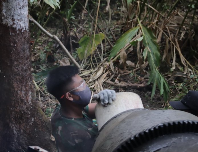 Molen Jadi Jantung Pengecoran TMMD Reguler ke-129