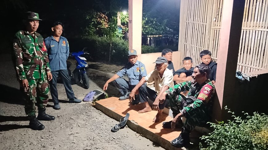Koramil 09 Susukan Intensifkan Patroli Malam Bersama Warga Wujud Nyata Sinergi Jaga Kamtibmas