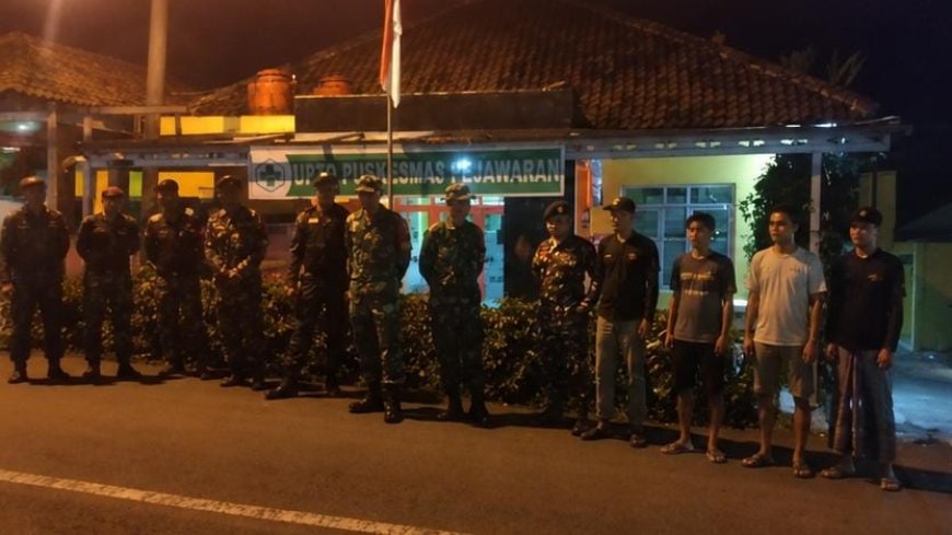 Guna Tegakkan Kamtibmas Babinsa Koramil 16 Pejawaran Gelar Patroli Gabungan Bersama Komponen Masyarakat