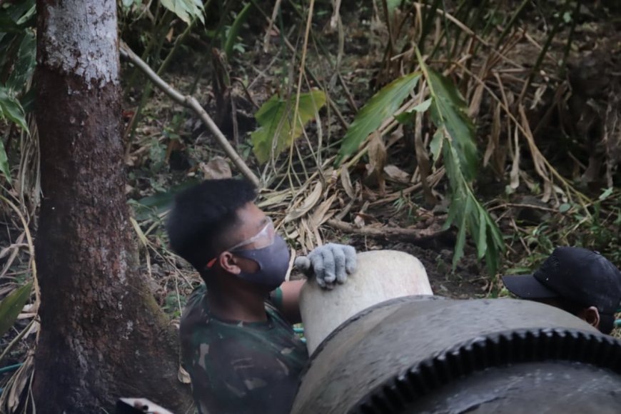 Molen Jadi Jantung Pengecoran TMMD Reguler ke-129