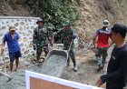 Hari ke-20 TMMD Reg 129 Pelda Ratam Tetap Setia di Balik Angkong