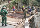 Enam Plat Beton Dibangun TMMD Hadirkan Akses yang Lebih Aman