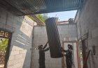 Atap Seng Mulai Terpasang Rumah Pak Toid Kian Mendekati Impian