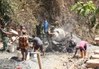 Kompak Isi Molen Warga dan Satgas Berpacu Wujudkan Jalan Impian Desa