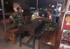 Patroli Kolaborasi Koramil 03 Wanadadi Dan Polsek Wanadadi Sambangi Warkop Cek Situasi Kamtibmas