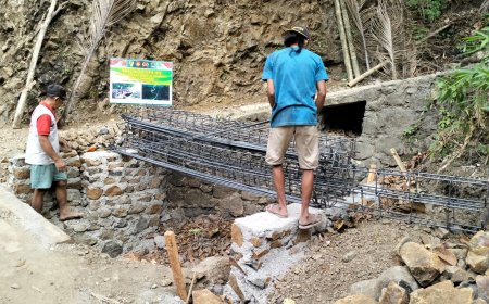 Fondasi Kokoh Dimulai dari Rangka Besi TMMD Reguler ke-129