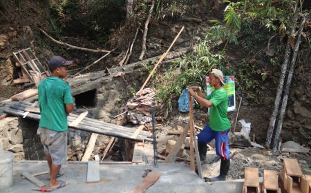 Bikisting Tangan Gareng Terpasang Plat Beton Siap Memasuki Tahap Pengecoran