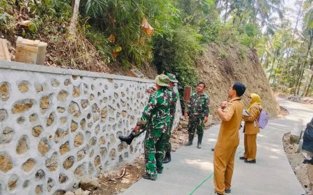 Cek Langsung ke Lapangan Dispermades Pastikan TMMD Berjalan Sesuai Harapan