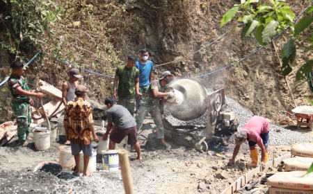Kompak Isi Molen Warga dan Satgas Berpacu Wujudkan Jalan Impian Desa