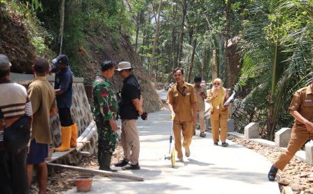 Sekdes Dampingi Pengukuran Pastikan Hasil TMMD Sesuai Standar