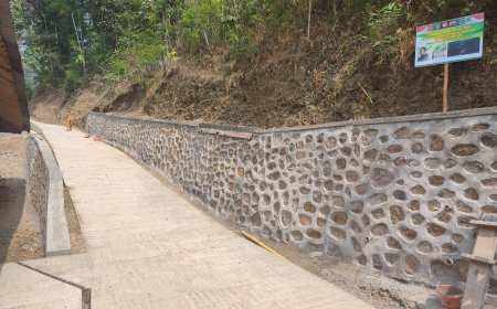 Enam Talud Rampung 100 Persen Gumelem Kulon Makin Kokoh