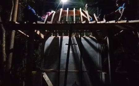 Tak Kenal Lelah Pos Kamling TMMD Gumelem Kulon Capai 85 Persen