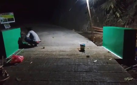 Dari Beton Kusam Menjadi Lebih Menarik Brug di Lembur Dipercantik Satgas TMMD