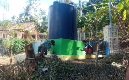 Sumur Bor TNI Manunggal Air di Pagedongan Rampung 100 Persen Harapan Baru untuk Warga