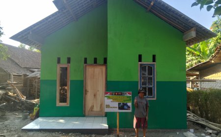 Lima Rumah Tak Layak Huni Rampung 100 Persen