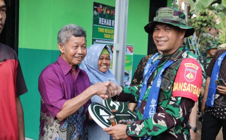 Kunci Diserahkan Harapan Baru Dimulai RTLH TMMD Reguler ke-129 Jadi Rumah Layak Huni