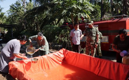Kodim 0704 Banjarnegara Salurkan Air Bersih Bantu Warga Hadapi Kekeringan