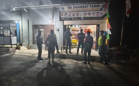 Koramil 16 Pejawaran Gelar Patroli Bersama Komponen Masyarakat Guna Ciptakan Kondisi Yang Aman