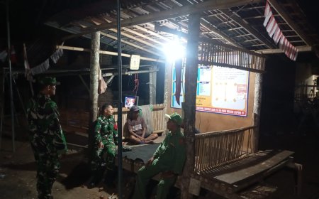 KORAMIL 02 KLAMPOK BERSAMA  LINMAS DAN WARGA MASYARAKAT PATROLI SISKAMLING
