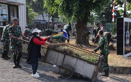 HUT ke-81 TNI dan HUT ke-76 Kodam IV/Diponegoro Gotong Royong Jadi Wujud Pengabdian TNI kepada Rakyat