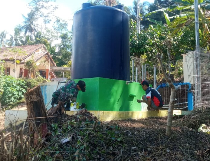 Sumur Bor TNI Manunggal Air di Pagedongan Rampung 100 Persen Harapan Baru untuk Warga