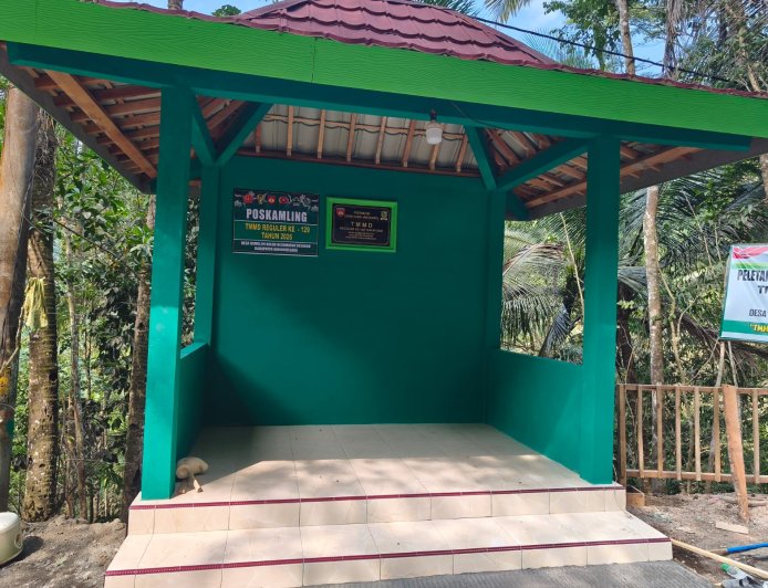 Pos Kamling TMMD Gumelem Kulon Rampung 100 Persen Simbol Gotong Royong dan Keamanan Warga
