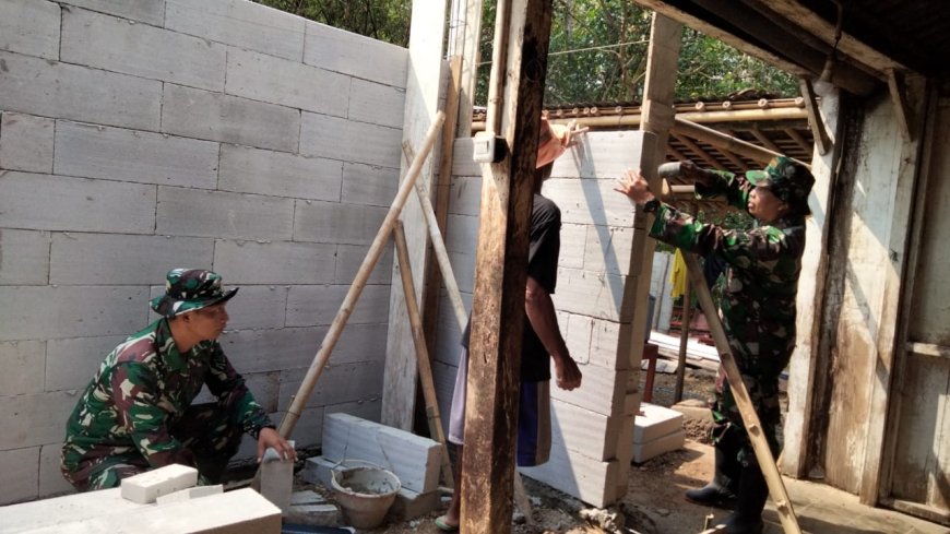 TMMD Reguler ke-129 Rumah Pak Toid Capai 40 Persen