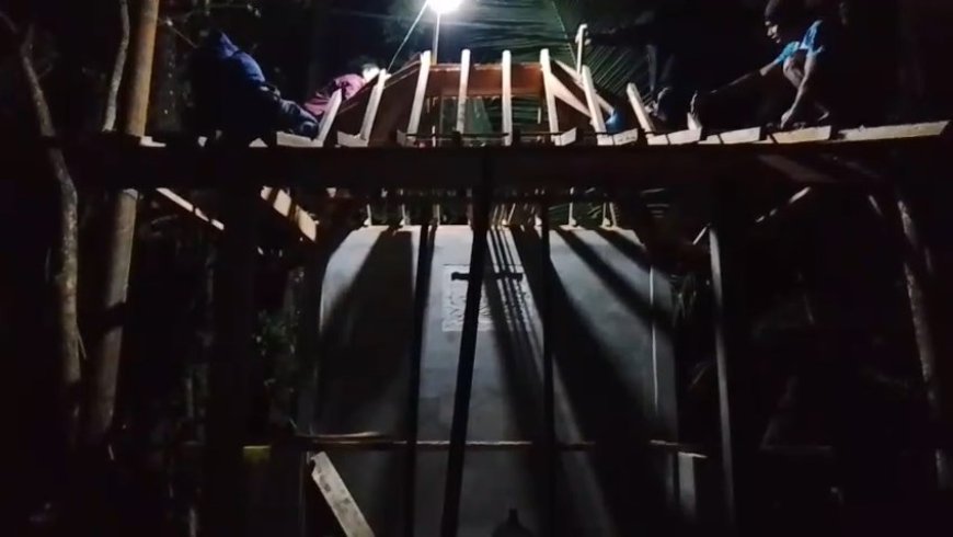 Tak Kenal Lelah Pos Kamling TMMD Gumelem Kulon Capai 85 Persen