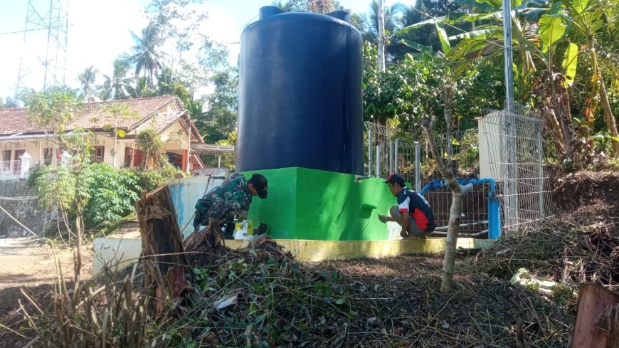 Sumur Bor TNI Manunggal Air di Pagedongan Rampung 100 Persen Harapan Baru untuk Warga