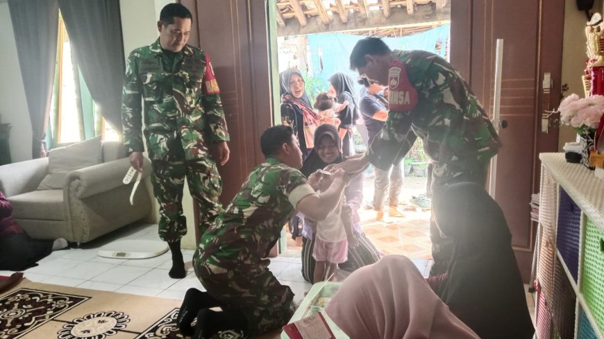 Wujud Dukungan TNI dalam Pencegahan Stunting dan Peningkatan Kesehatan Balita