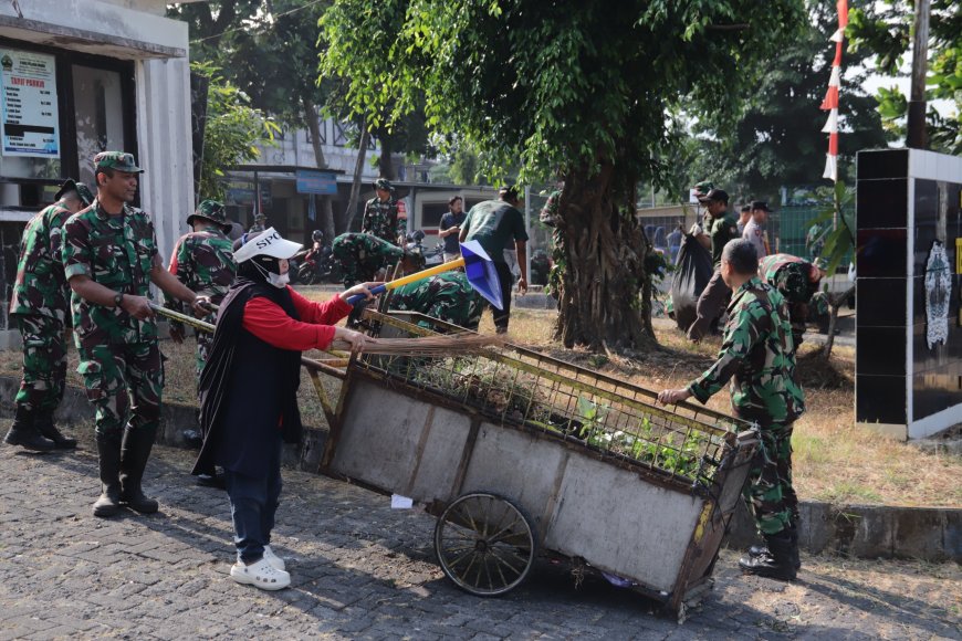 HUT ke-81 TNI dan HUT ke-76 Kodam IV/Diponegoro Gotong Royong Jadi Wujud Pengabdian TNI kepada Rakyat