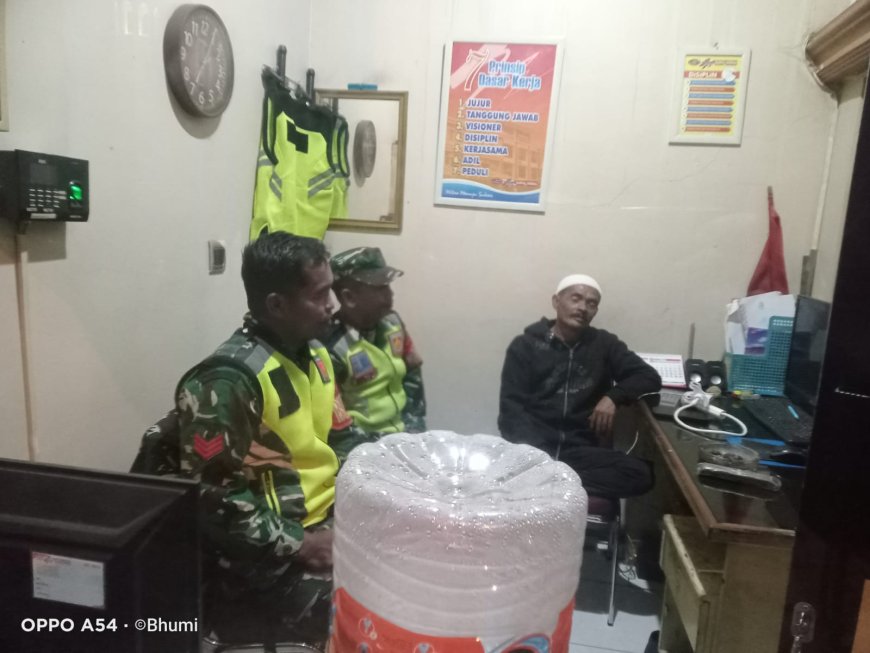 Patroli Kamtibmas Koramil 05 Batur Ciptakan Situasi Aman dan Kondusif di Malam Hari