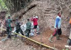 Babinsa Koramil 10/Bawang Bantu Pembangunan Reservoir Pamsimas Demi Kebutuhan Air Bersih