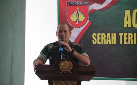 Dandim 0704 Banjarnegara Pimpin Laporan Korps Perwira dan Pelepasan Anggota Purna Tugas