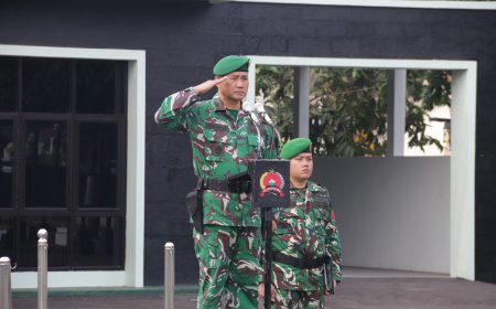 Kasdim 0704 Banjarnegara Pimpin Upacara 17-an Tekankan Kesiapsiagaan Hadapi Kekeringan dan Karhutla