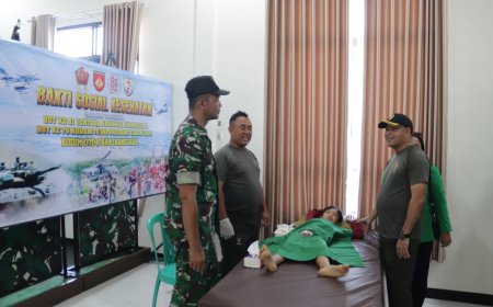 Dandim Banjarnegara Ikuti Vicon Bersama Panglima TNI Bakti Kesehatan Meriahkan HUT TNI ke-81