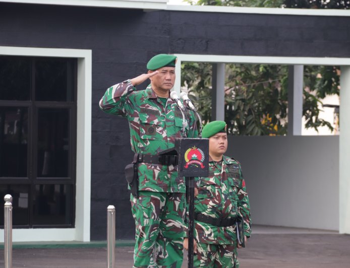 Kasdim 0704 Banjarnegara Pimpin Upacara 17-an Tekankan Kesiapsiagaan Hadapi Kekeringan dan Karhutla
