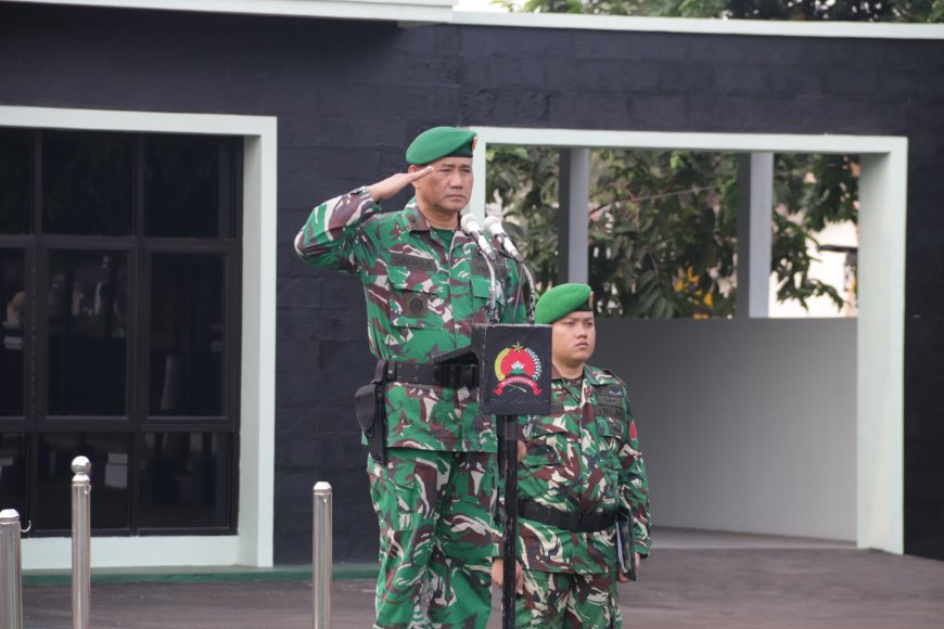 Kasdim 0704 Banjarnegara Pimpin Upacara 17-an Tekankan Kesiapsiagaan Hadapi Kekeringan dan Karhutla