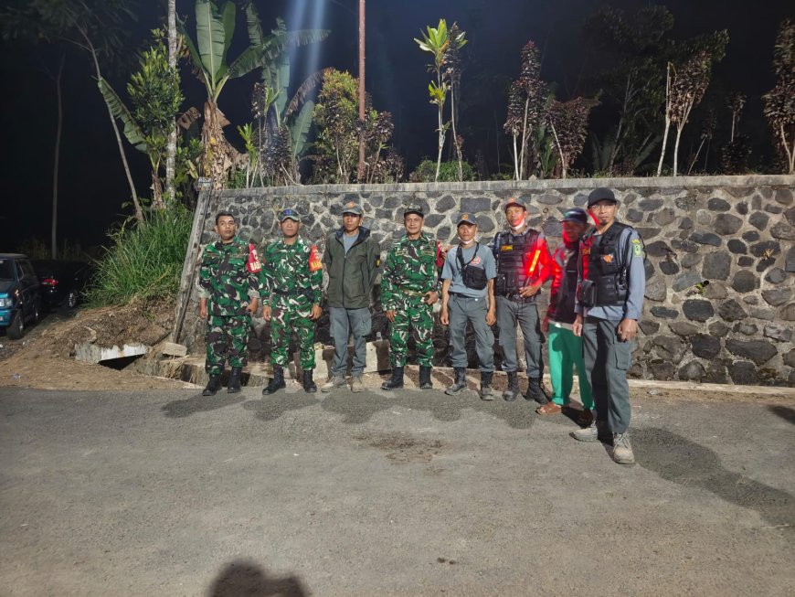 Koramil 16/Pejawaran Gelar Patroli Bersama Komponen Masyarakat