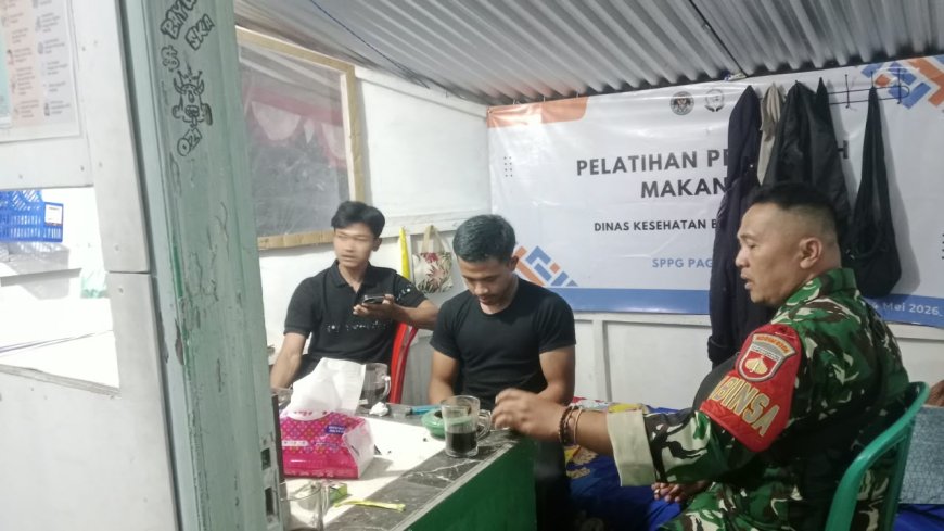 Babinsa Koramil 18/Pagentan Adakan Patroli Malam Untuk Memastikan Keamanan Wilayah