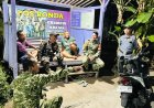 Tingkatkan Lingkungan Aman, Babinsa Patroli Rutin Bersama Anggota Linmas dan Banser
