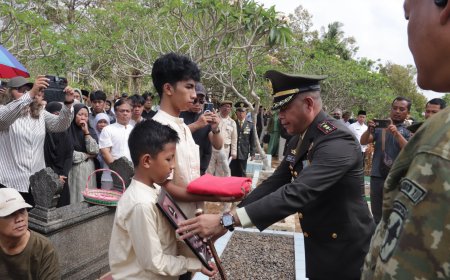 Dandim Banjarnegara Pimpin Upacara Pemakaman Militer Lettu Inf Harits Adam Yuseno