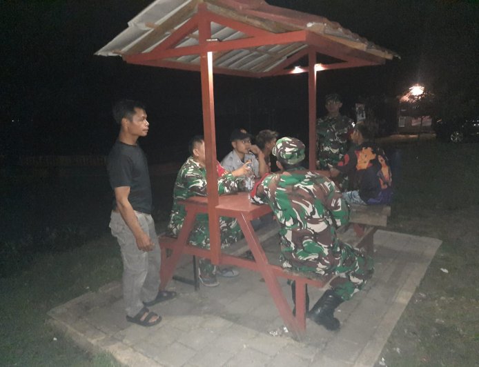 Sinergi Koramil 03/Wanadadi Ormas PP dan Hansip Gelar Patroli Keamanan di Obyek Wisata Sekong